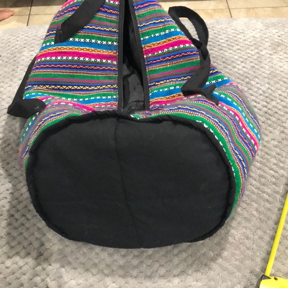 Tri color duffel bag 100% cotton - Picture 4 of 4